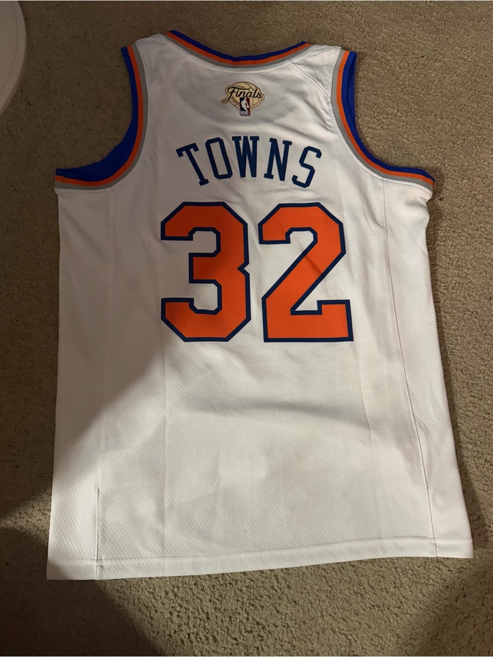 Karl-Anthony Towns NBA Finals Jersey ( W/ Ironed on Finals Patch)